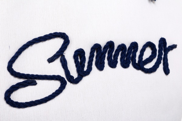 Сумка пляжная AVL Summer 35x53x20 белый с синим