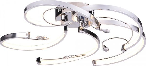 Люстра світлодіодна WunderLicht MF7258-45 56 Вт хром 