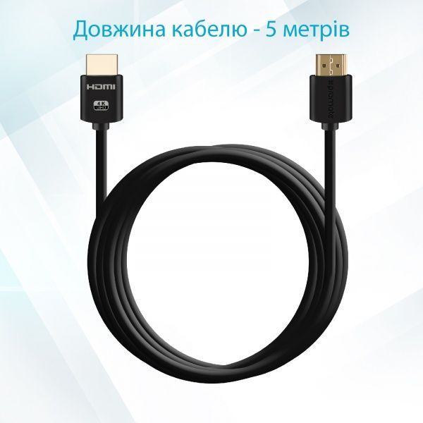 Кабель Promate HDMI 5 м (prolink4k2-500.black) 