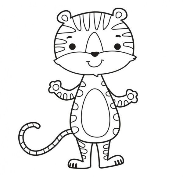 Книга-раскраска Книжковий Хмарочос Тигр