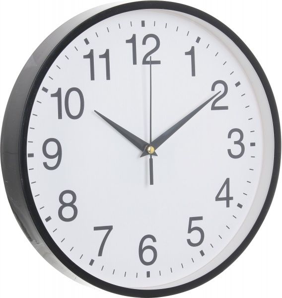 Часы настенные Jiffy черный 25 см