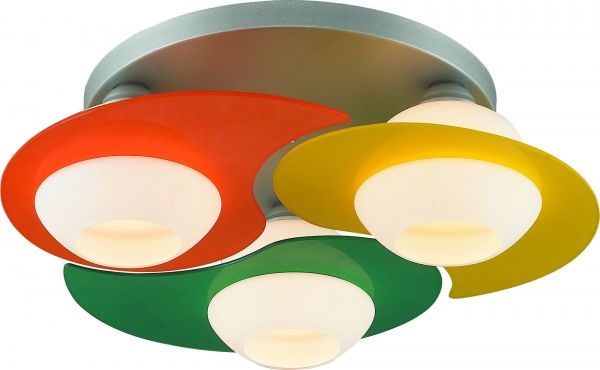 Люстра потолочная Altalusse 3x40 Вт E27 разноцветный INL-9291C-03 Silver & Green, Y 