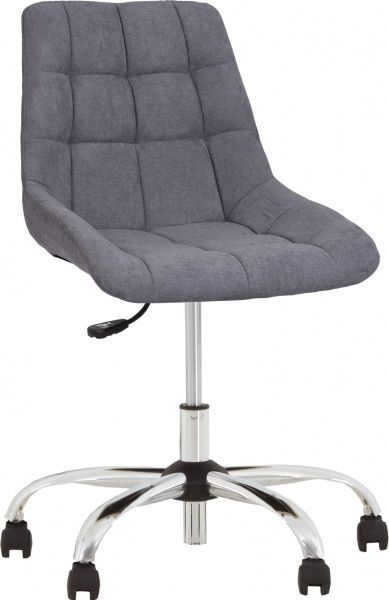 Крісло Nowy Styl NICOLE GTS (J) CHR68 (CH) SORO-93 сірий 