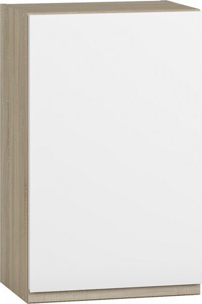 Шкаф верхний МС Джетта 45х72х31,7 см, белый бриллиант/дуб сонома Грейд