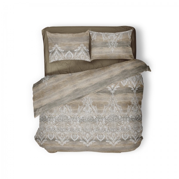 Комплект постельного белья семейный Bien бежевый UP! (Underprice) 