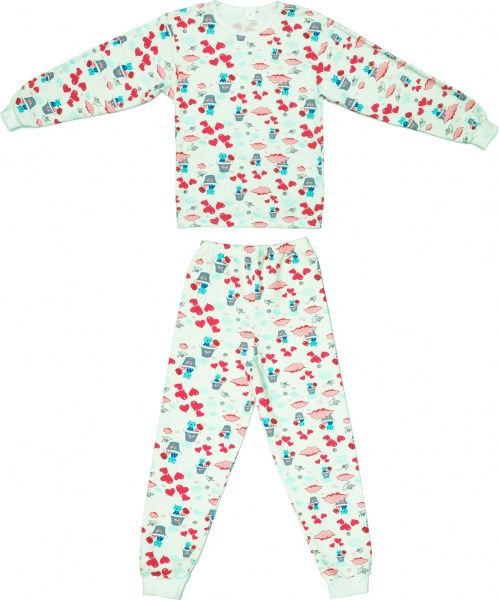 Пижама детская для девочки Україна Пж401-2 р.128 в ассортименте 