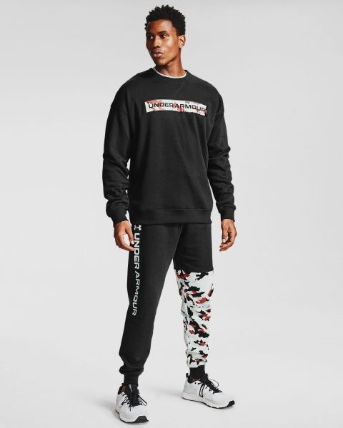 Джемпер Under Armour UA Rival Fleece Camo WM Crew 1357097-001 р. XL черный