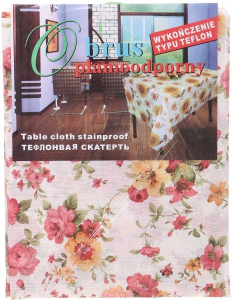 Скатерть тефлоновая 140x180 см разноцветный 