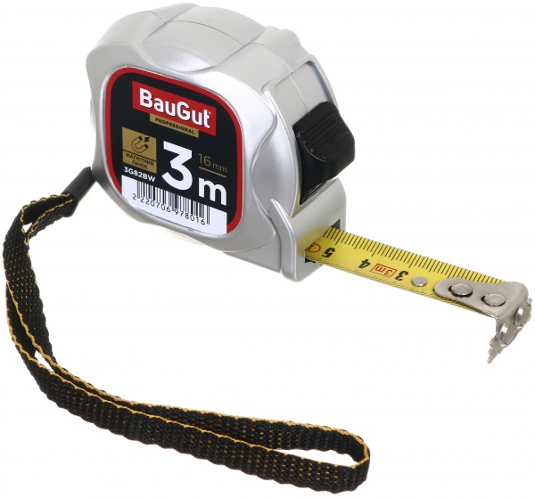Рулетка BauGut с магнитами 3G82BW 3 м x 16 мм