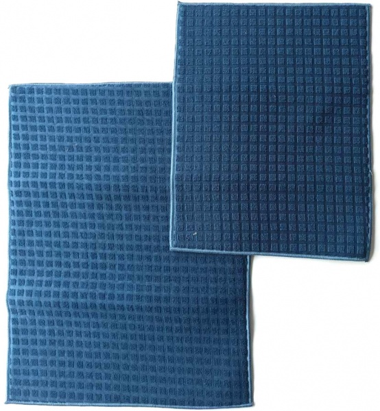 Коврик для сушки посуды Luna Solid синий 2 шт