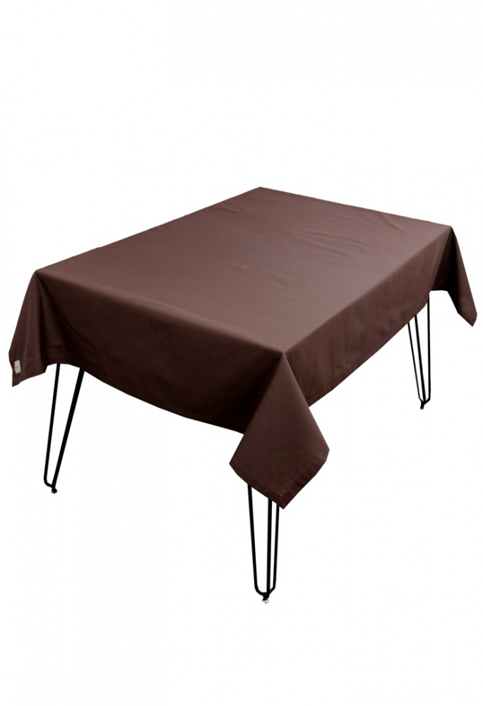 Скатерть Шиповник 133x133 см коричневый La Nuit