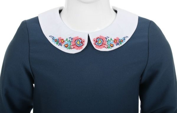 Платье Эдельвика р.146 синий 125-17/00 