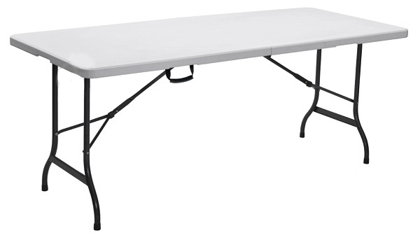 Раскладной стол ZK-180C 75x180 см белый