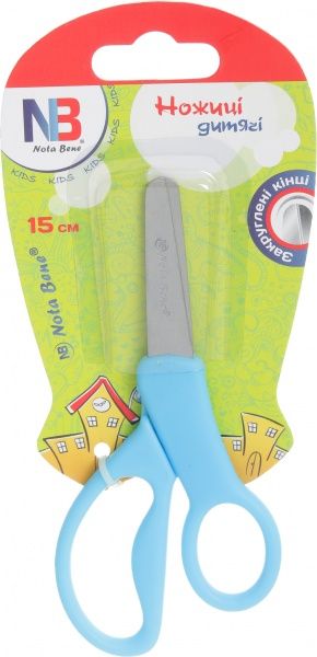 Ножиці дитячі 15 см блакитні Nota Bene