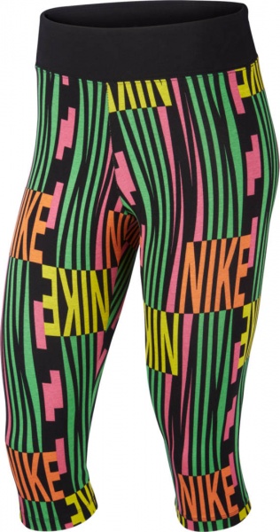 Лосини Nike W NSW PEACE PACK CAPRI AOP CJ3566-010 р.S чорний