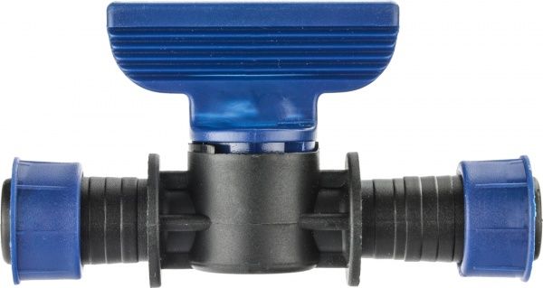 Муфта с краном Plastica для ленты капельного полива 5/8