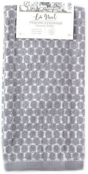 Полотенце кухонное Bubble 40x60 см графит La Nuit 