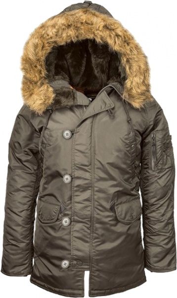 Куртка женская Alpha Industries N-3B Replica р.XL Grey