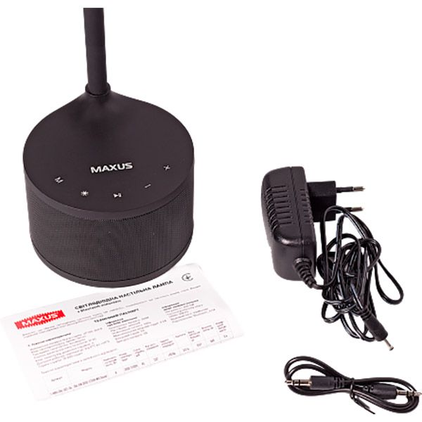 Настольная лампа Maxus 8 Вт черный 1-MAX-DKL-002-04 
