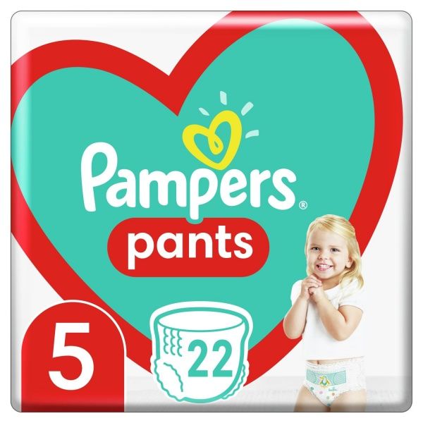 Підгузки-трусики Pampers Pants Розмір 5 (12-17 кг) 22 шт.