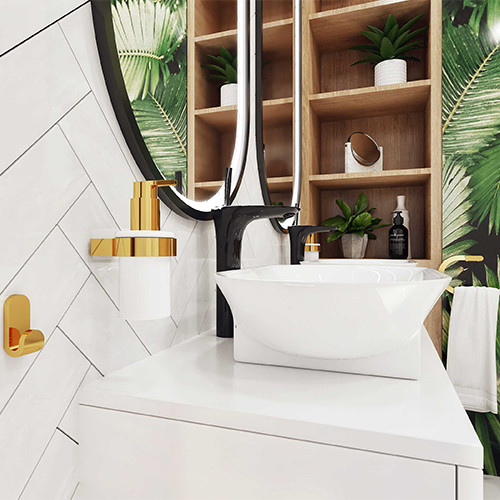 Дозатор для рідкого мила Bisk NATURE BOX золото 5850