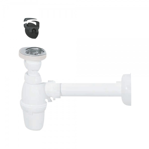 Сифон бутылочный для умывальника Wirquin с пробкой на цепочке 1¼
