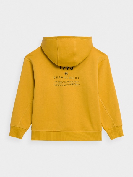 Джемпер 4F SWEATSHIRT M0826 4FJSS23TSWSM0826-71S р. 128 жовтий