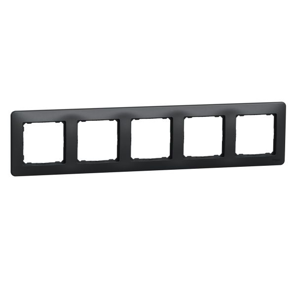 Рамка п'ятимісна Schneider Electric Sedna Design універсальна чорний SDD314805