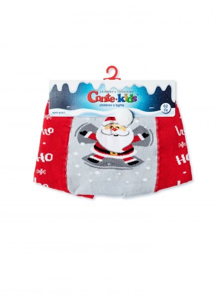 Колготки дитячі Conte-Kids New Year 556 19С-96/1СП р.80-86 червоний 