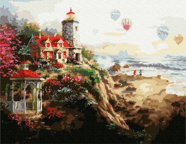 Картина по номерам Шары над пристанью bk_1091 BookOpt 