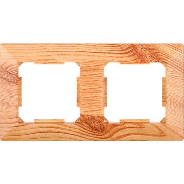 Рамка двухместная HausMark Alta горизонтальная ольха SNG-FRP.SQ20G2-4/Alder