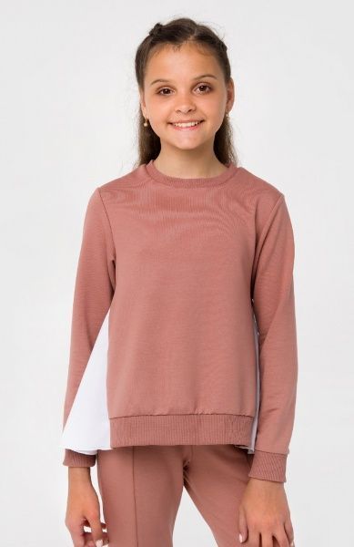 Свитшот для девочки Smil р.128 темная карамель 116492 