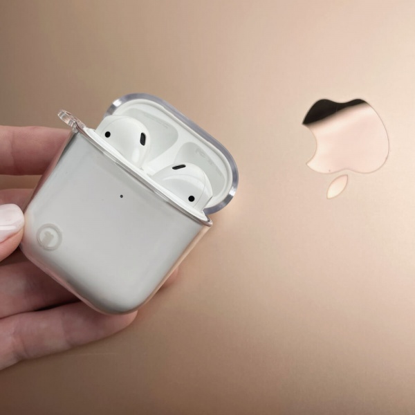 Чохол для навушників OneLounge 1Silicol для AirPods 1 | 2 transparent 14763 