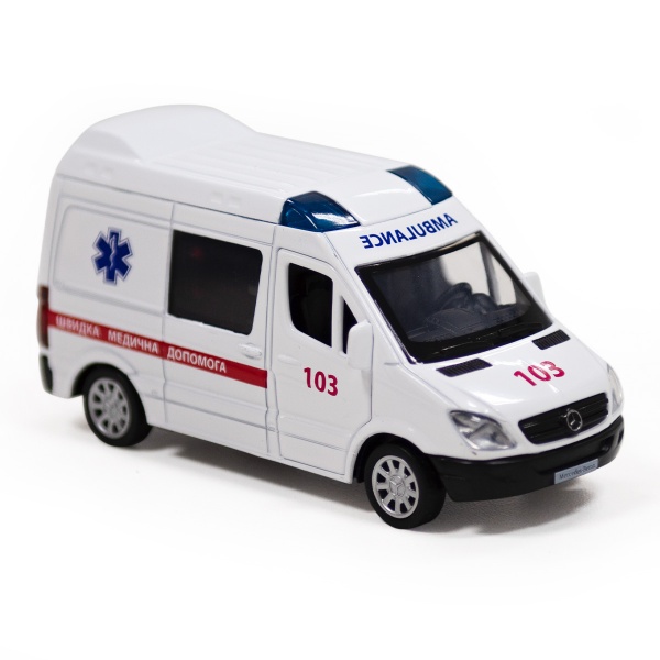 Автомодель TechnoDrive 1:32 Mercedes-Benz Sprinter Скорая помощь 250295