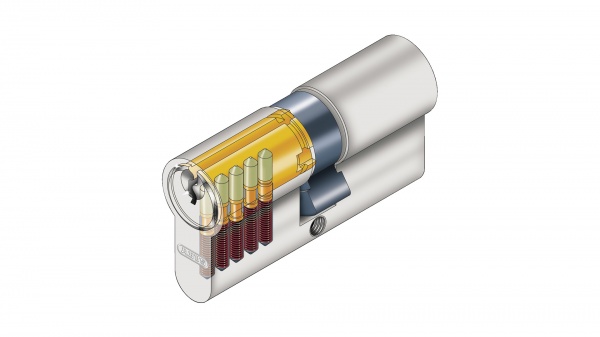 Цилиндр Abus E50 35x35 ключ-ключ 70 мм матовый никель 2240631722010