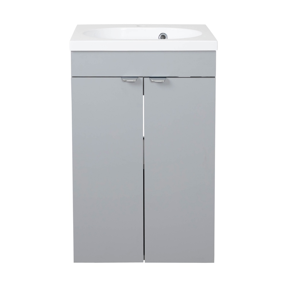 Тумба RIO сірий з умивальником Status 44 см