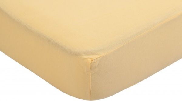 Простирадло на резинці 160x200 см жовтий Luna