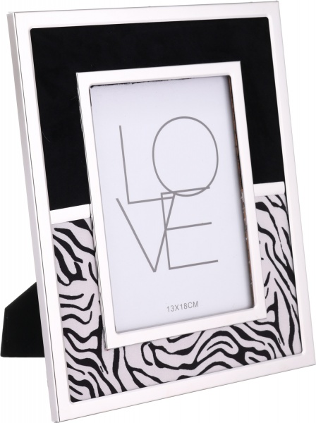 Рамка для фото Zebra 1 фото 13х18 см білий із чорним 