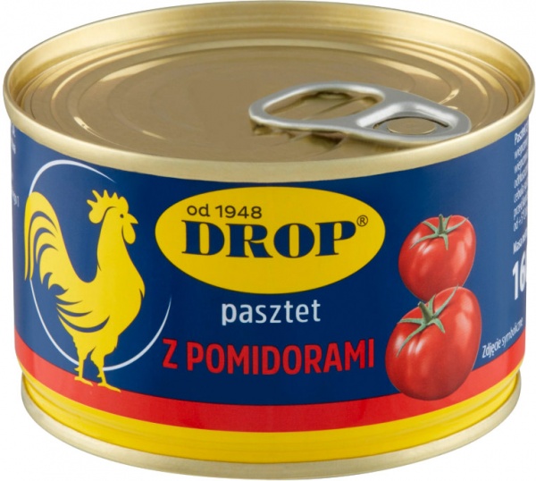 Паштет ТМ Drop из домашней птицы с томатами 160г 5900384168011 