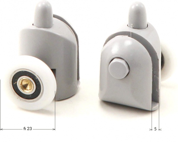 Комплект роликов Deante XKCF2RU05 5 мм 2 шт.
