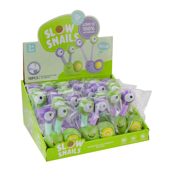 Игрушка-антистресс Shantou улитка со светом в ассортименте C39801