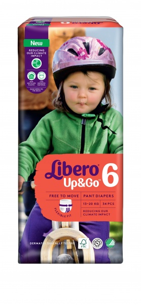 Подгузники-трусики Libero Up&Go 6 13-20 кг 34 шт.