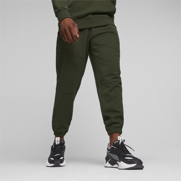 Брюки Puma DOWNTOWN SWEATPANTS TR 62128731 р. M зеленый
