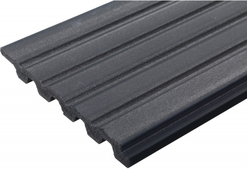 3D-панель с ПВХ JP34-4325 119х12х2900 мм (0,34 м.кв) фуджи с черным