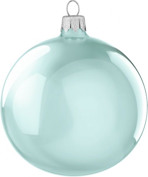 Шар стеклянный d100 однотонный светло-голубой