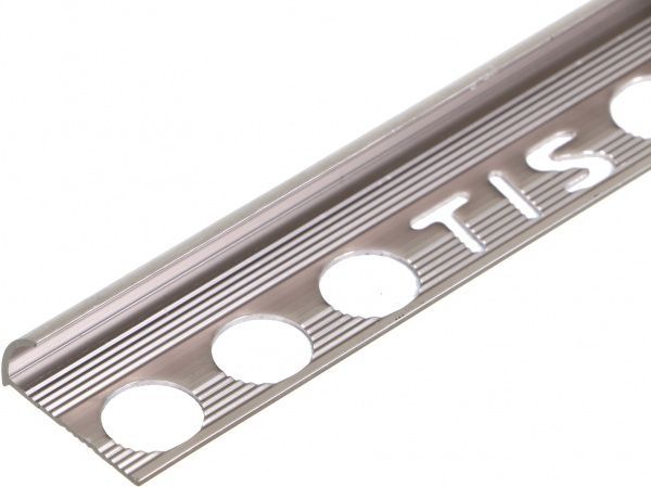 Поріжок алюмінієвий НАП10 анодований TIS приховане кріплення 2700 мм срібло 