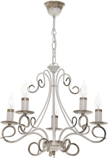 Люстра підвісна Vitaluce 5xE14 стара бронза/білий V1008/5 