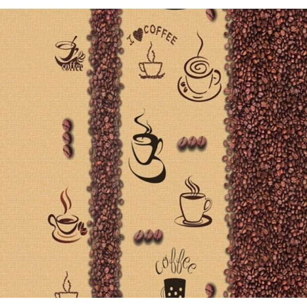 Скатерть Кофе 135x110 см белый с принтом Dariana