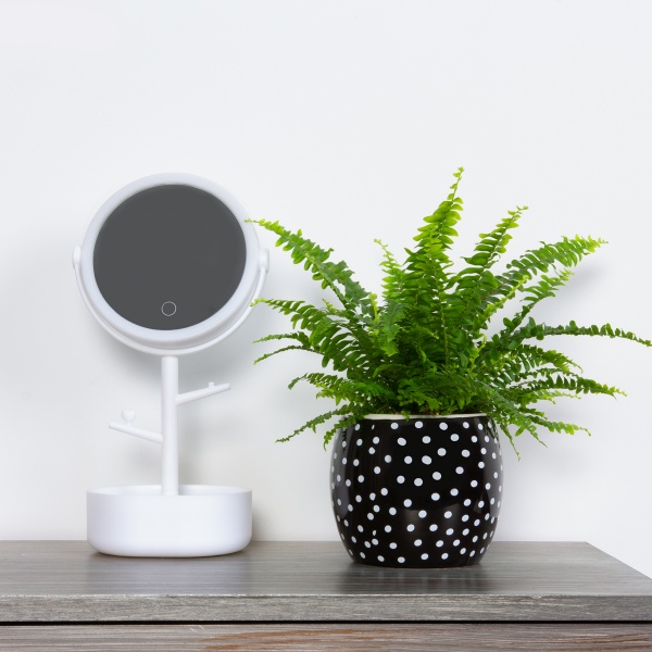 Кашпо керамическое МВМ DH-FLOWERS-27 BLACK 13 см Черный 