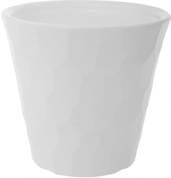 Горщик пластиковий Prosperplast Rocka круглий 19л білий (71163-449) 